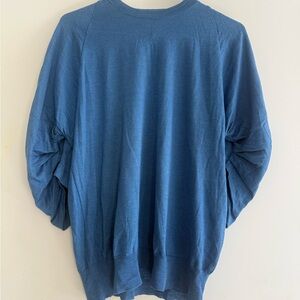 Stella McCartney Wool And silk Blend Ruched Sleeves Sweater Blouse Size 38 US8
